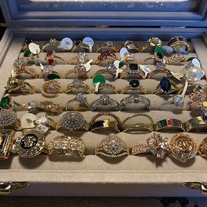 Gold plated/ Silver Statement Rings 💍